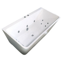 Florence 1700 mm Freestanding Back to Wall Spa Tub