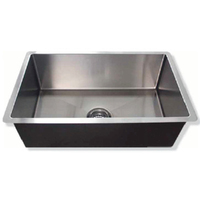 Fluire Cubo Large Single Bowl 1.5 mm Stainless Steel Sink