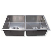 Fluire Double Bowl 1.5 mm Stainless Steel Kitchen Sink