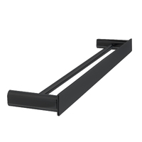 Linkware Gabe GR1701-600BK 600mm Double Towel Rail Matte Black