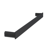 Linkware Gabe GR1702-600BK 600mm Single Towel Rail Matte Black