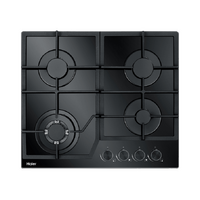 Haier HCG604WFCG3 60cm 4 Burners Black Glass Cooktop