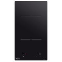 Haier HCI302TB3 30cm 2 Zones Child Lock Induction Cooktop Black Glass