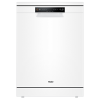 Haier HDW13V1W1 Freestanding 13 Place Setting 6 Wash Programs White Dishwasher