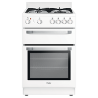 Haier HOR54B5MGW1 54cm 4 Burners Freestanding Gas Cooktop & Oven 60L Oven White