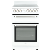 Haier HOR54B7MSW1 54cm Freestanding Ceramic Cooktop & Oven 60L Oven White