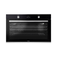 Haier HWO90S10EX2 90cm 10 Function Wall Stainless Steel and Black Oven 