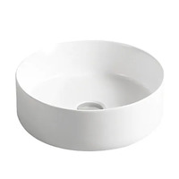 Otti Artis IS4089MW Radius 355mm Above Counter Round Basin Matte White