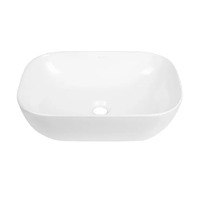Otti IS4096 Artis 455mm Oval Above Counter Basin Ultra Slim Gloss White