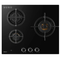 Robam JZ(T/Y)-ZB61H70 600mm 3 Burners Glass Black Cooktop