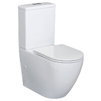 Fienza Alix Rimless Back To Wall Toilet Suite Slim Seat White