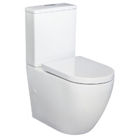 Fienza Alix Rimless Back To Wall Toilet Suite White