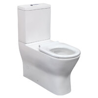 Fienza Delta Care Back To Wall Toilet Suite With White Seat, Slim Buttons