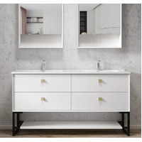 Otti Boston LEG-Boston1500W 1500mm Matte White Vanity Leg With Shelf