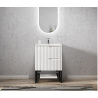 Otti Noosa LEG-NOOSA600W 600mm Matte White Vanity Leg With Shelf