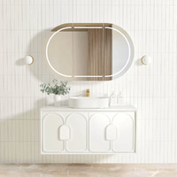 Otti LG1200W Laguna 1200mm Satin White Wall Hung Vanity