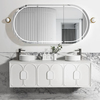 Otti LG1800W Laguna 1800mm Satin White Wall Hung Vanity