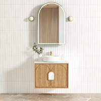 Otti LG750N Laguna 750mm Natural American Oak Wall Hung Vanity