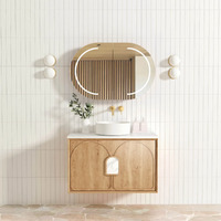 Otti LG900N Laguna 900mm Natural American Oak Wall Hung Vanity