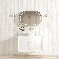 Otti Laguna 900mm Matte White Wall Hung Vanity