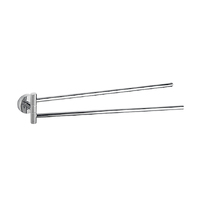 Linkware LR4014 Loui 455mm Wall Mounted Double Swinging Towel Hanger Chrome