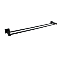 Linkware Lauren LR6001BK Project 780mm Double Towel Rail Matte Black