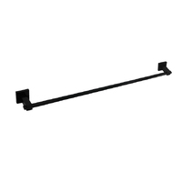 Linkware Lauren LR6002BK Project 780mm Single Towel Rail Matte Black