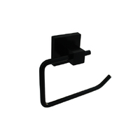 Linkware Lauren LR6004BK Project Square Toilet Roll Holder Matte Black