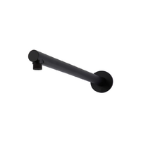 Meir Round Wall Shower Arm 400 mm Matte Black