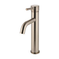 Meir Round Tall Basin Mixer Curved - Champagne