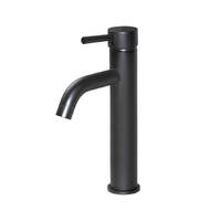 Meir Round Tall Basin Mixer Curved - Matte Black