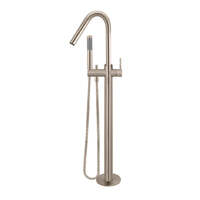 Meir Round Freestanding Bath Spout And Hand Shower - Champagne  