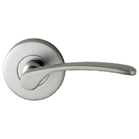 Nidus Capri Dummy Lever Door Handle-Satin Chrome