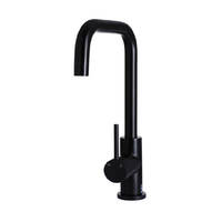 Meir Round Kitchen Mixer Tap - Matte Black