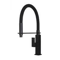 Meir Square Flexible Kitchen Mixer Tap - Matte Black