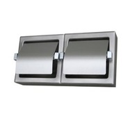 Metlam ML263SM_S Double Toilet Roll Holder In Satin Stainless Steel