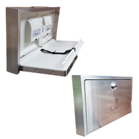 Metlam Surface Mounted Horizontal Baby Change Station In Stainless Steel