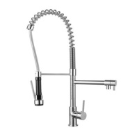Mulit Function Pull Down Sink Mixer Chrome & Black Large