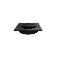 Meir Square Floor Grate Shower Drain 100 mm Outlet - Matt Black