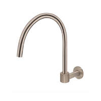 Meir Round High-Rise Swivel Wall Spout - Champagne