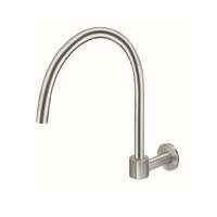 Meir Round High-Rise Swivel Wall Spout PVD Brushed Nickel