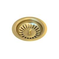 Meir Sink Strainer With Stopper - Brushed Bronze Gold
