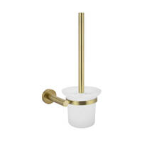 Meir Round Toilet Brush and Holder - Tiger Bronze