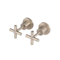 Meir Cross Handle Valve Wall Top Assemblies - Champagne