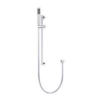 Meir Round Hand Shower On Rail Column - Chrome