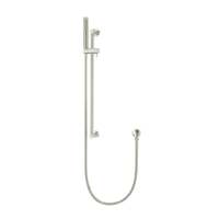 Meir Round Hand Shower On Rail Column - Brushed Nickel