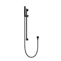 Meir Round Hand Shower On Rail Column - Matte Black