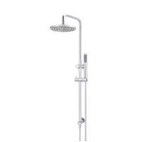 Meir Round 200 mm Rose Combination Shower Rail with Single Function Hand Shower - Chrome