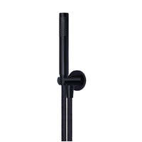 Meir Round Hand Shower On Fixed Bracket - Matte Black