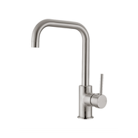 Nero Dolce Square Kitchen Sink Mixer - Brushed Nickel